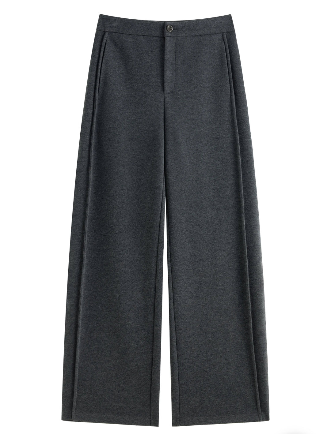 Wool-Blend Ultra Thick Wide-Leg Trousers