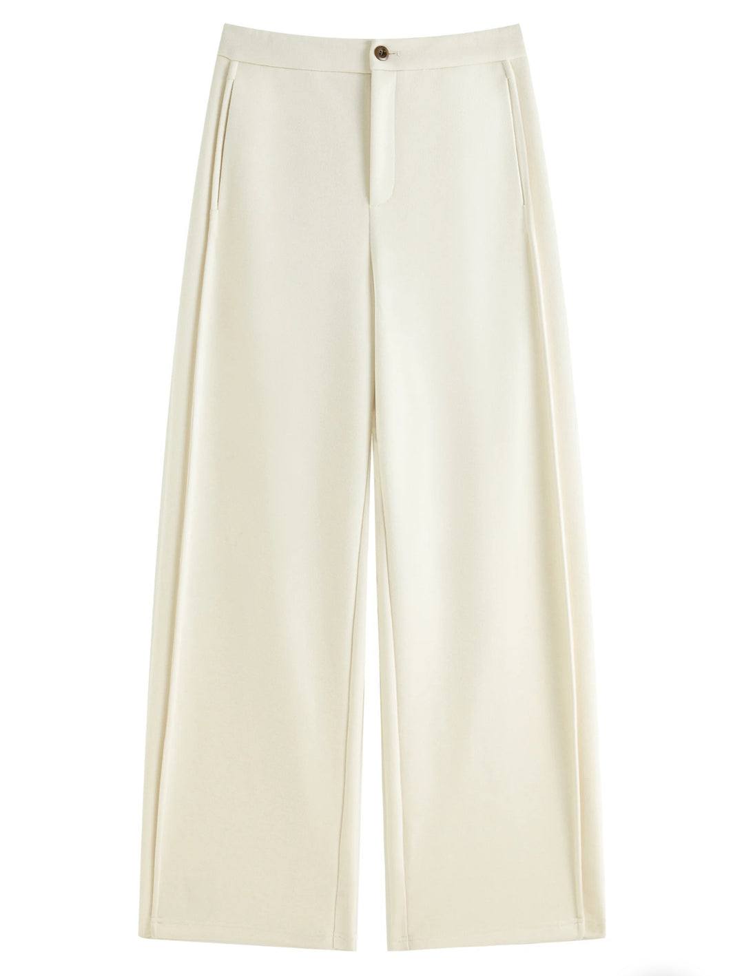 Wool-Blend Ultra Thick Wide-Leg Trousers