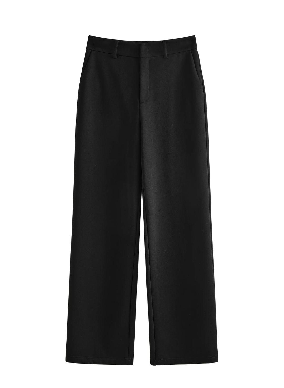 Classic Black Wide-Leg Trousers