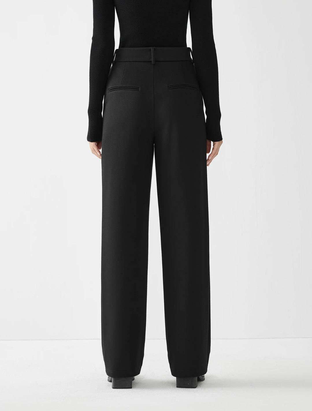 Classic Black Wide-Leg Trousers